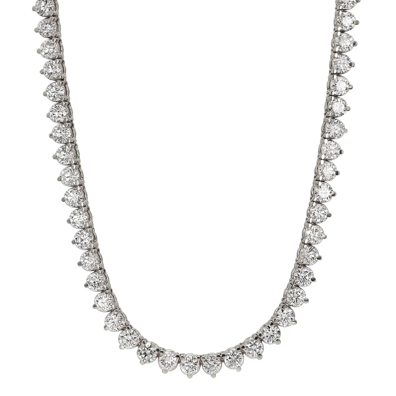 Multi-chain necklaces-Tiffany Necklace - 10.0 Ct. T.W.