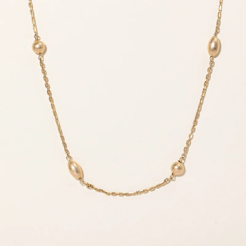 Broad weave necklaces-10k Yellow Gold Satellite Chain Necklace | 28" |