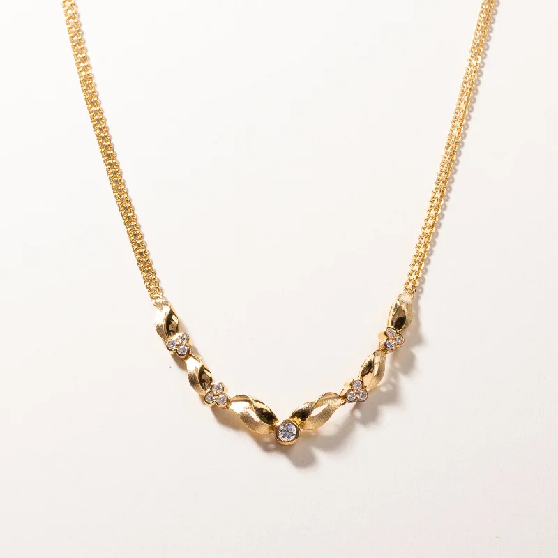 Old style necklaces-18k Yellow Gold Diamond Necklace | 0.83ctw | 16.5"