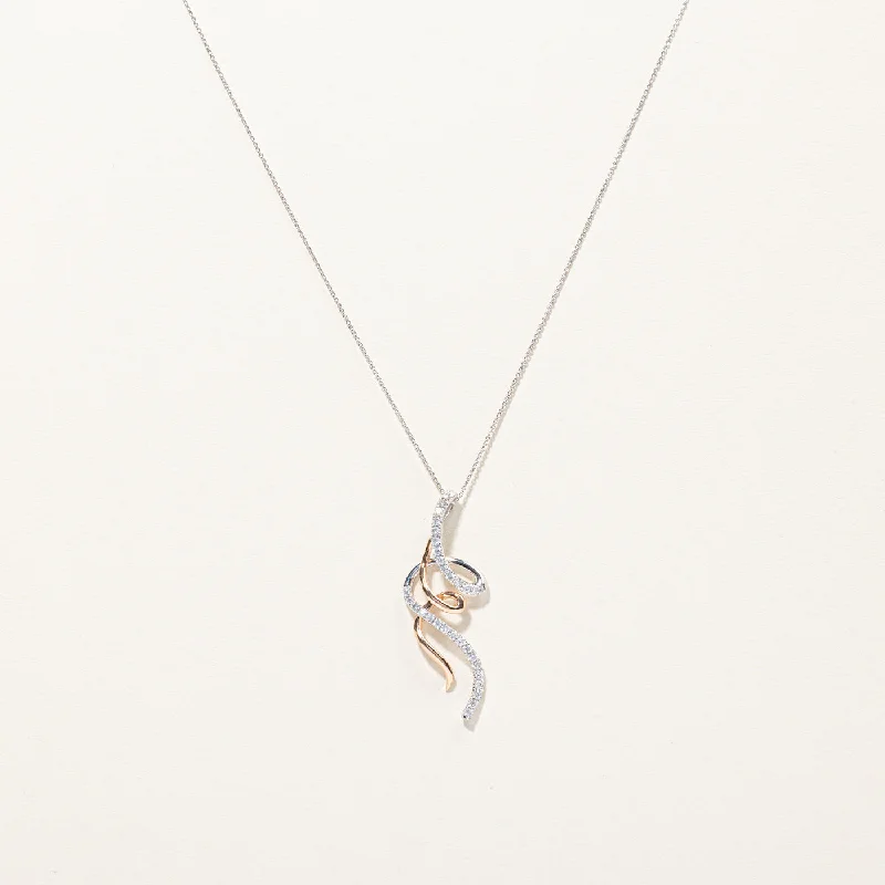 Lock clasp necklaces-Diamond Journey Pendant Necklace | 0.30ctw | 18"|