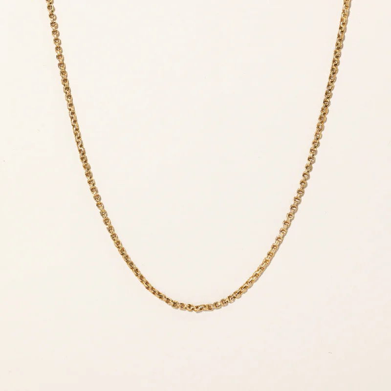 Pure crystal necklaces-15k Yellow Gold Watch Chain | 60" |