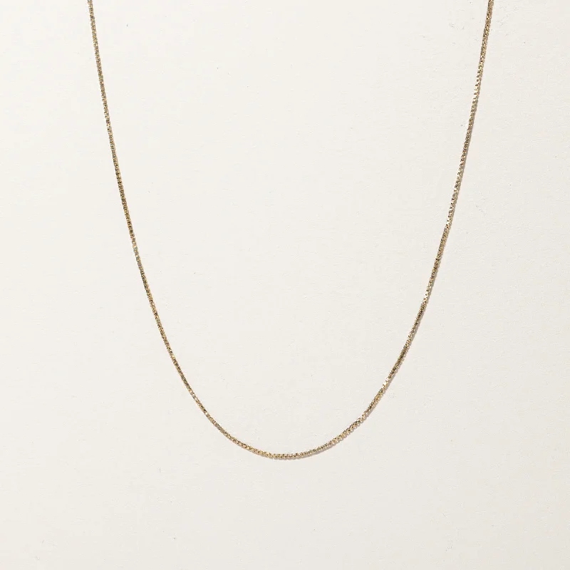 Raven feather necklaces-Box Chain Necklace | 23"|