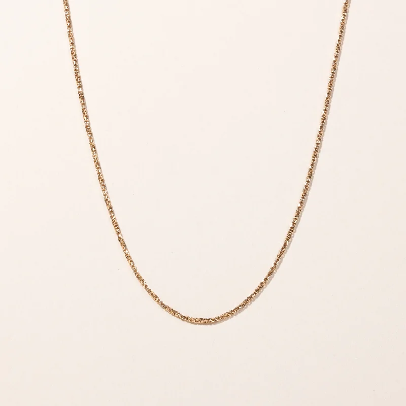 Maple wood necklaces-10k Yellow Gold Chain | 24"