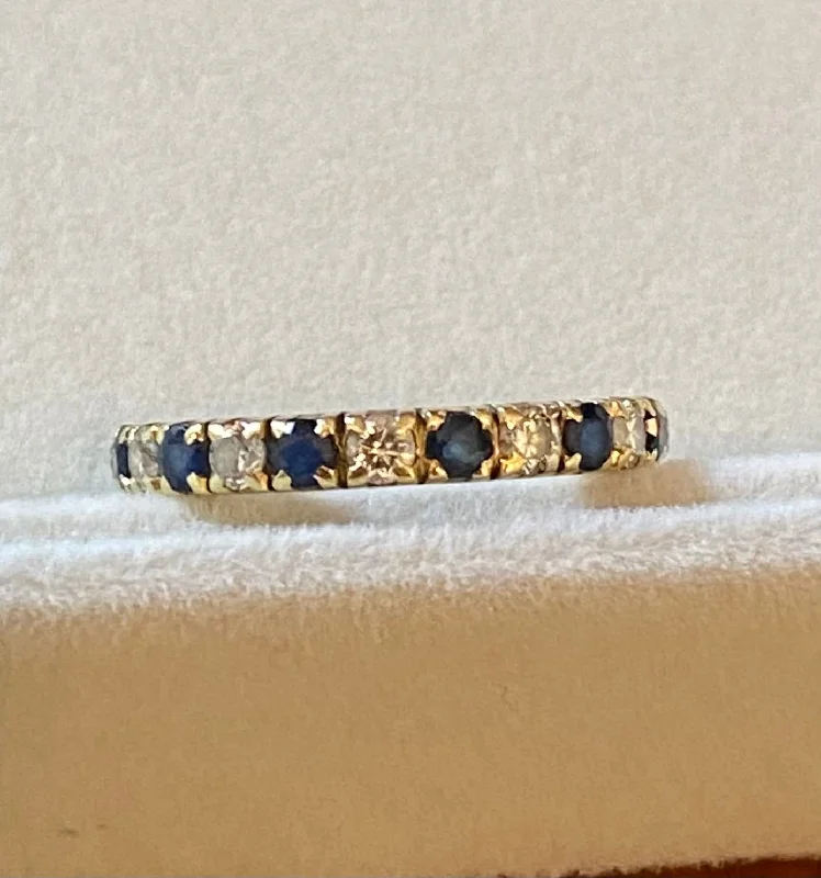 Repair - Ring - Blue Sapphire and Diamond