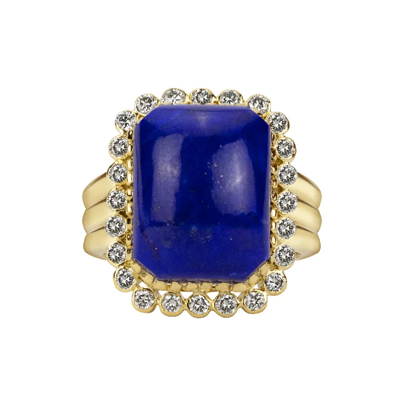 Ring - Lapis Lazuli & Diamond (1630I)