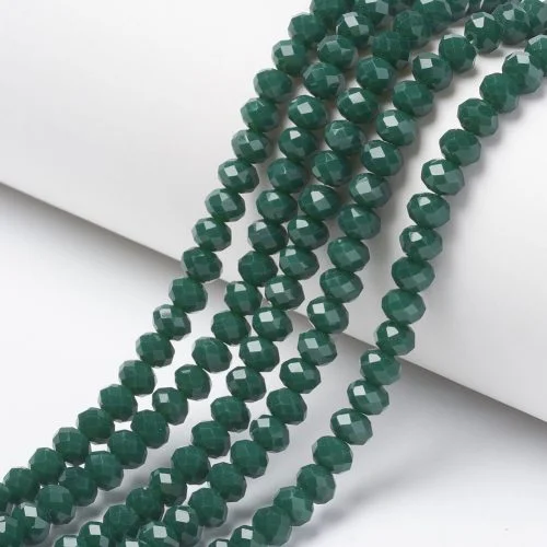 8mm Crystal Rondelle Faceted Beads 1 String