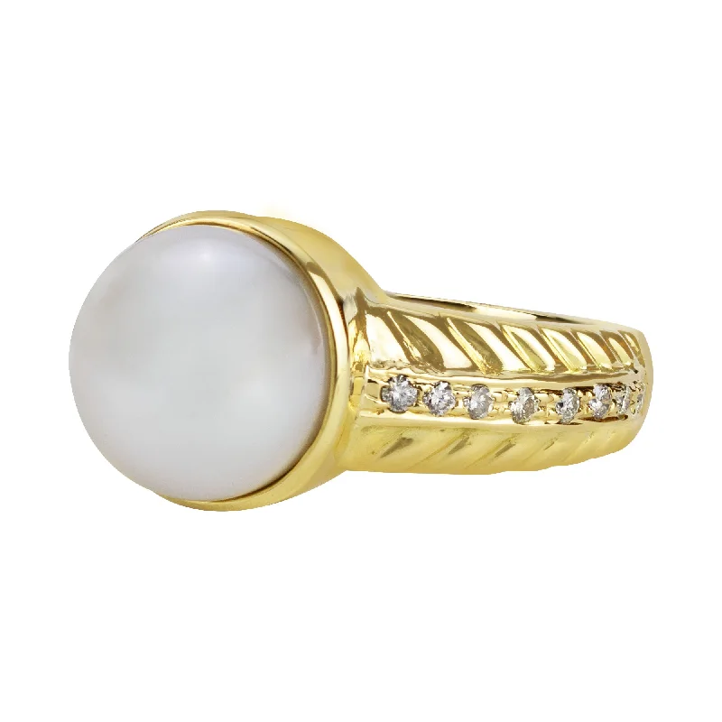 Ring - South Sea Pearl And Diamond