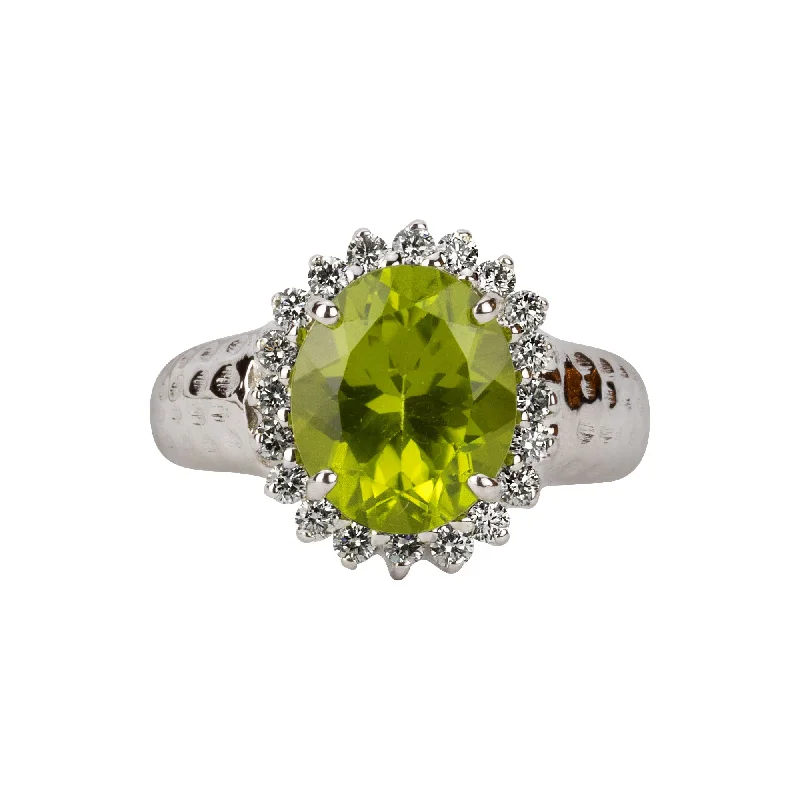 Ring- Peridot And Diamond (193FS)