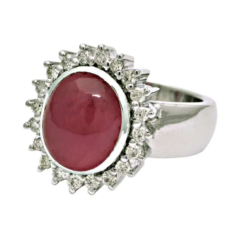 Ring- Rubellite And Diamond (193GS)