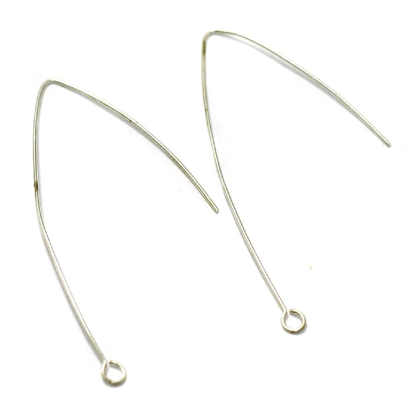 Brass Earring Hooks Silver