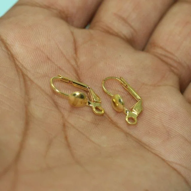 17x9mm Brass Earring Hooks