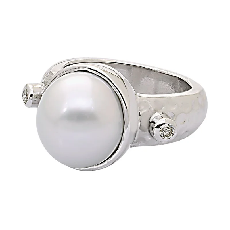 Ring- South Sea Pearl And Diamond