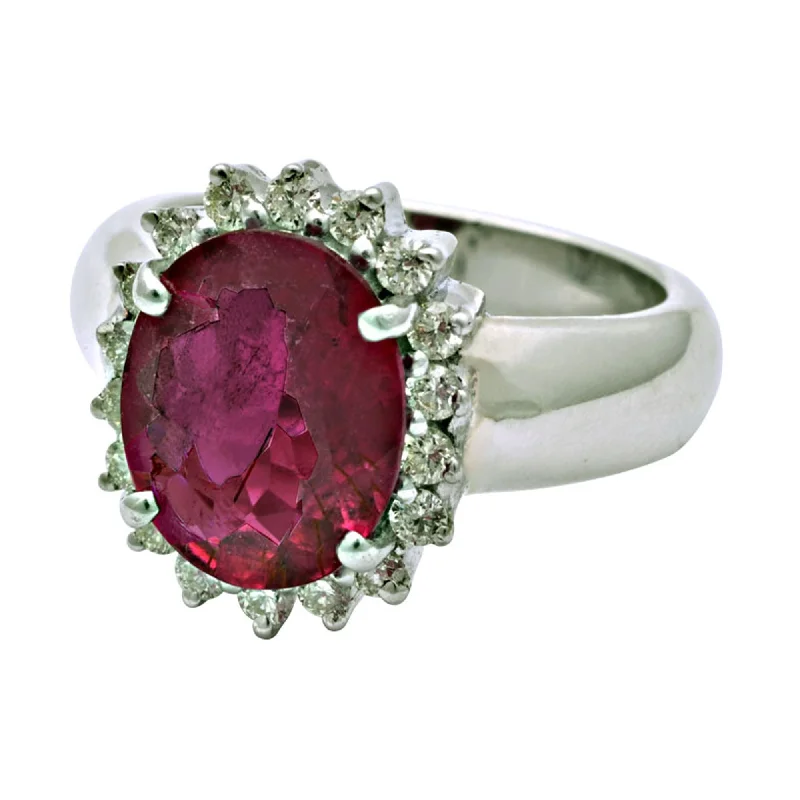 Ring- Rubellite And Diamond (193MS)