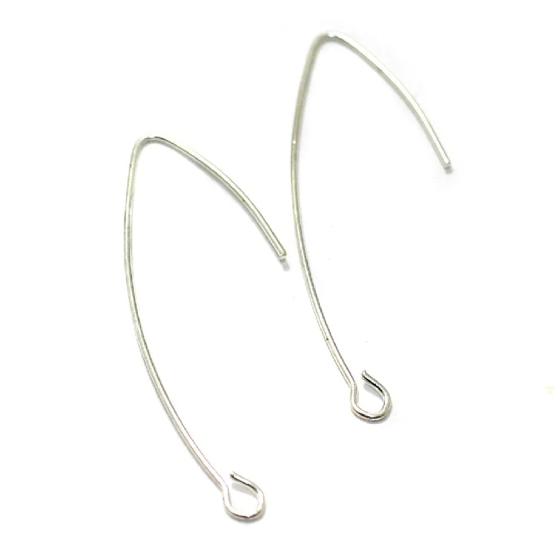 Brass Earring Hooks Silver