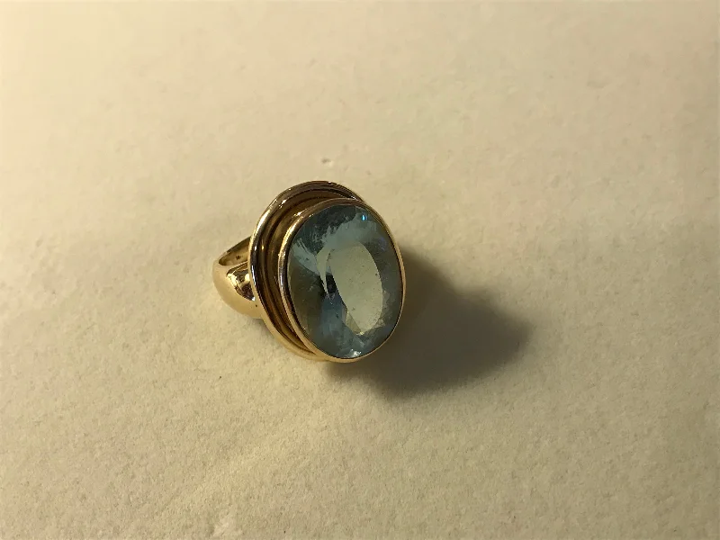 Repair - Ring - Aquamarine in 18K Gold