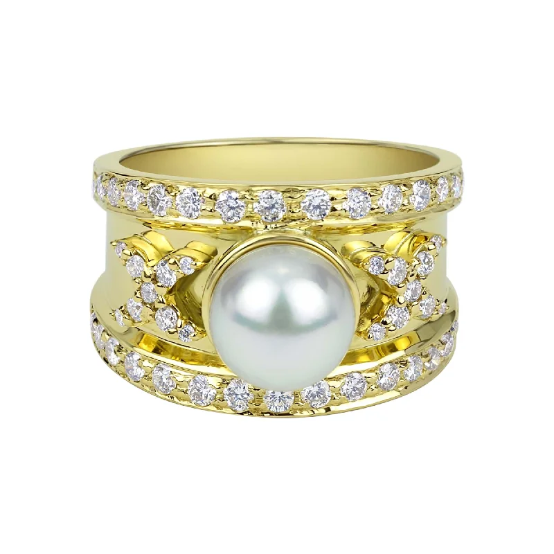 Ring - South Sea Pearl And Diamond (2316C)