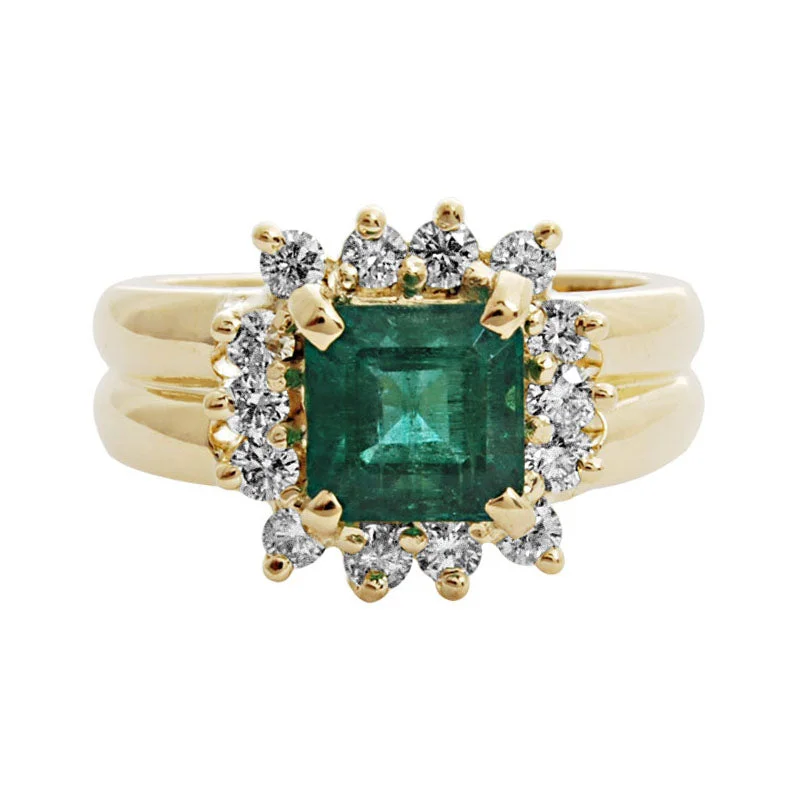 Repair - Ring- Emerald And Diamond (1518L)