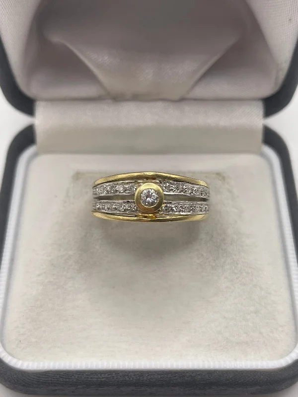 14ct gold diamond ring