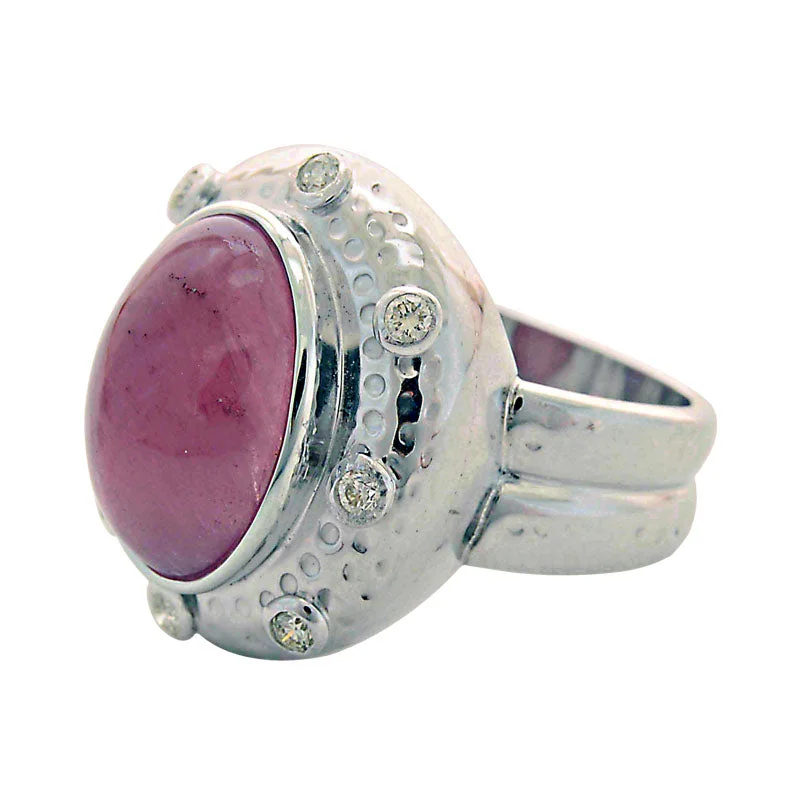 Ring- Rubellite And Diamond (60KS)