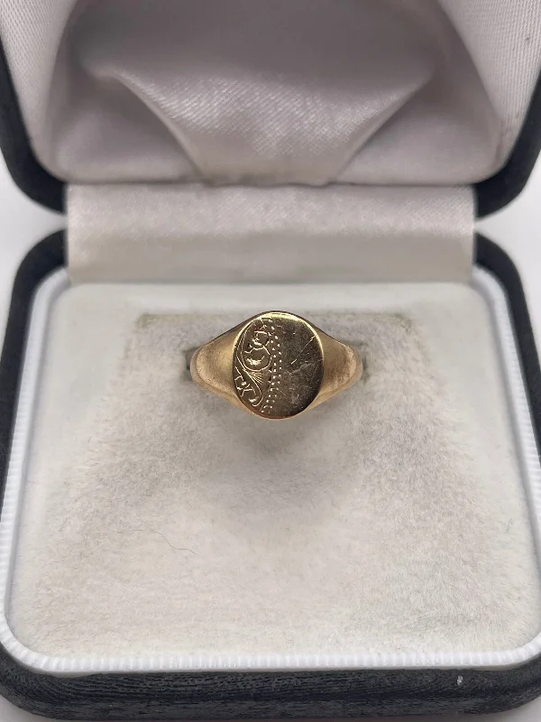 9ct gold signet ring