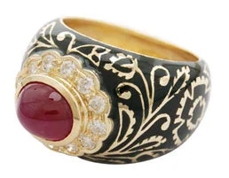 Repair - Ring - Ruby and Diamond (Enamel) (2024I)