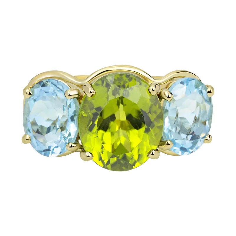 Repair - Ring - Peridot & Blue Topaz (2330F)