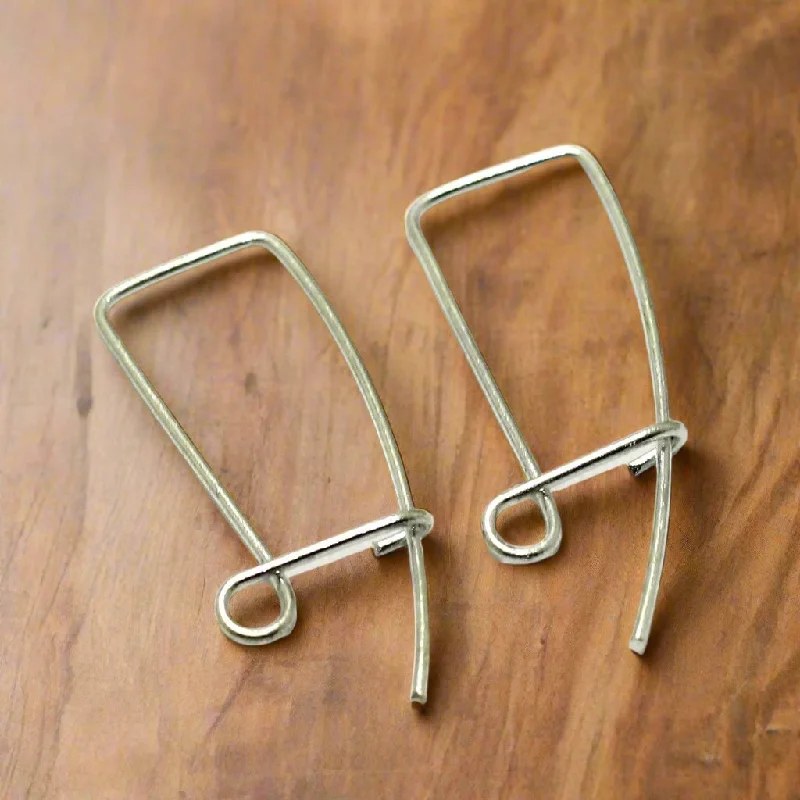 40x15mm Brass Earring Hooks