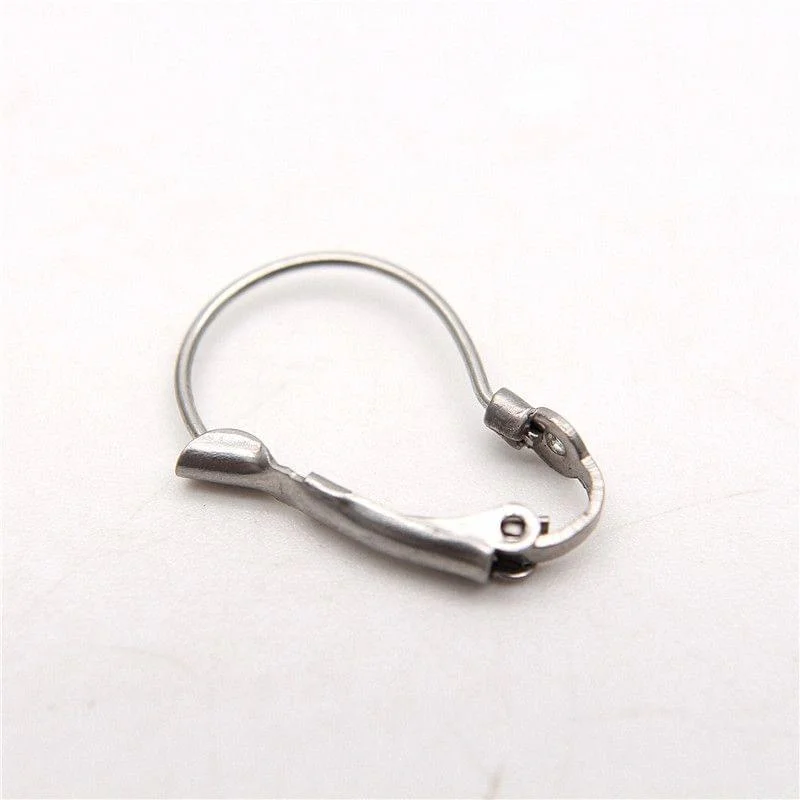 18x12mm Open Loop Lever back Earring Hooks