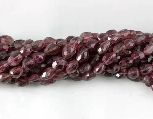 12x8mm Crystal Faceted Oval Beads  1 String