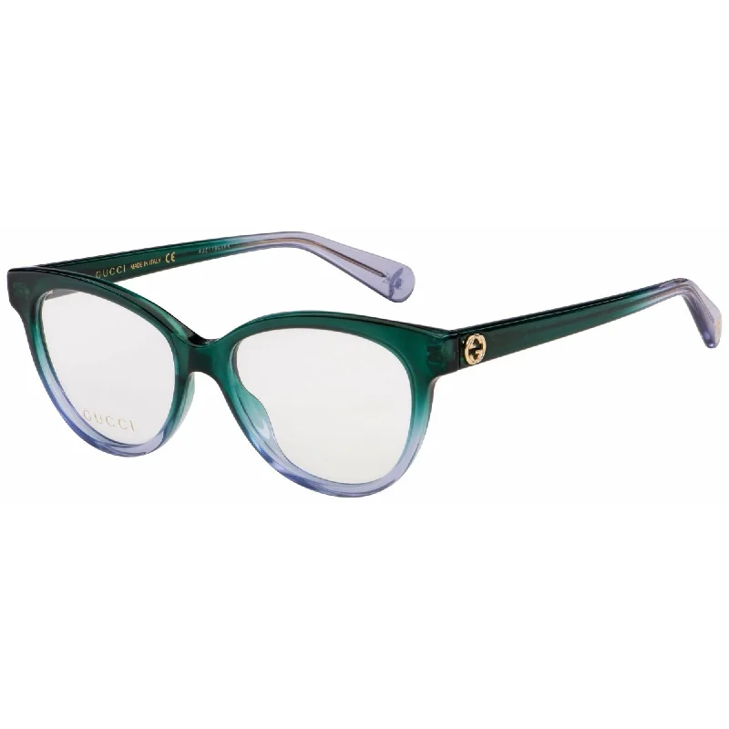 Fused metal watches-Gucci Women's Sunglasses Fall Winter 2018 Green Transparent Demo Lens Demo Lens  GG0373O 004