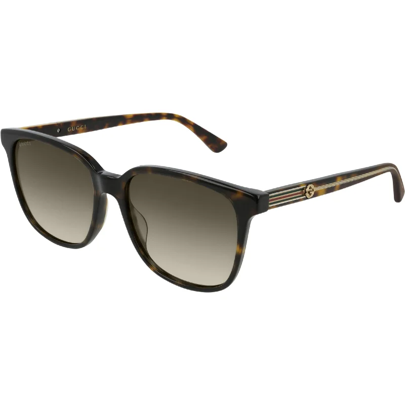 Thin canvas watches-Gucci Women's Sunglasses Fall Winter 2018 Havana Brown Nylon Nylon Gradient GG0376S 002