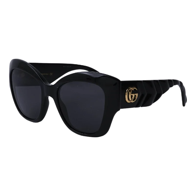 Wide black watches-Gucci Women's Sunglasses Fall Winter 2020 Black Grey Nylon Nylon GG0808S 001