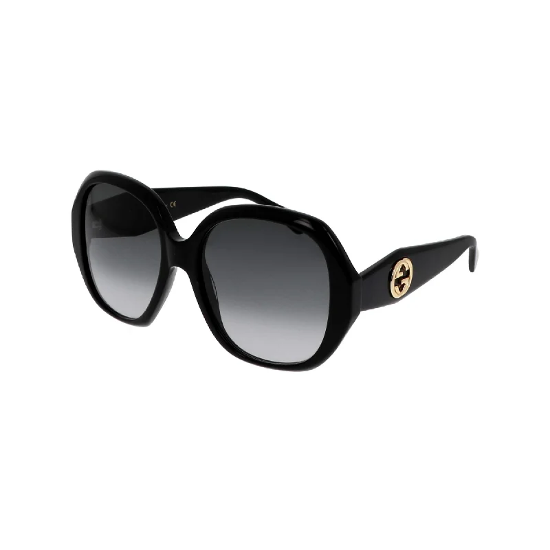 Flex mesh watches-Gucci Women's Sunglasses Fall Winter 2020 Black Grey Nylon Nylon Gradient GG0796S 001