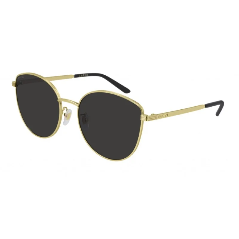 Vivid dial watches-Gucci Women's Sunglasses Fall Winter 2020 Gold Grey Nylon Nylon GG0807SA 001