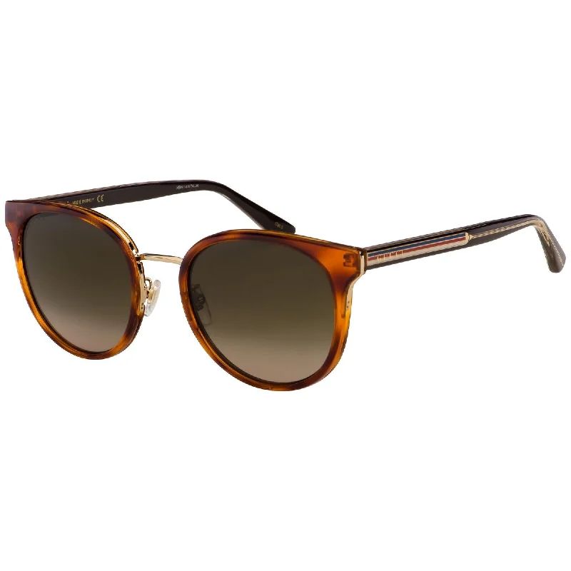 Pink dial watches-Gucci Women's Sunglasses Fall Winter 2020 Havana Brown Nylon Nylon Gradient GG0850SK 004