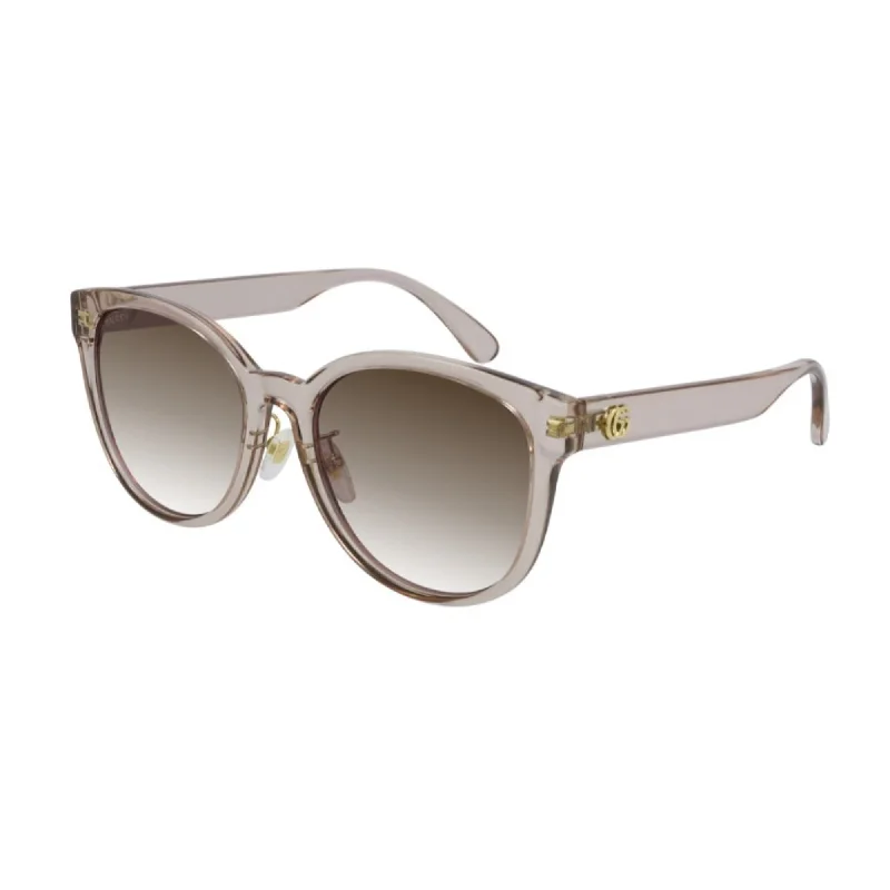 Art face watches-Gucci Women's Sunglasses Fall Winter 2020 Pink Brown Nylon Nylon Gradient GG0854SK 005