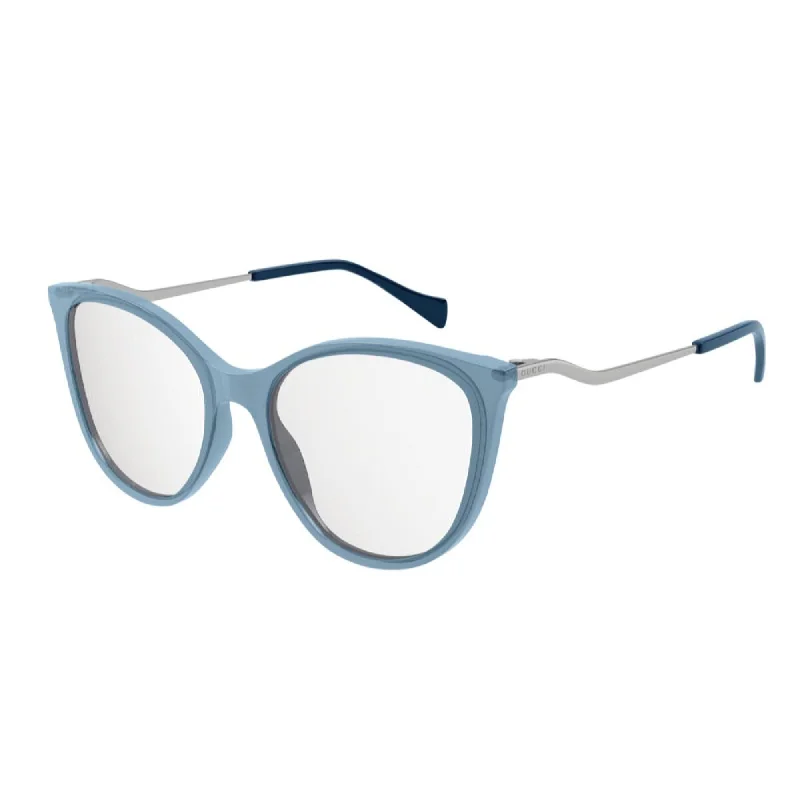 Daily bold watches-Gucci Women's Sunglasses Fall Winter 2021 Light Blue Transparent Demo Lens Demo Lens  GG1007O 003