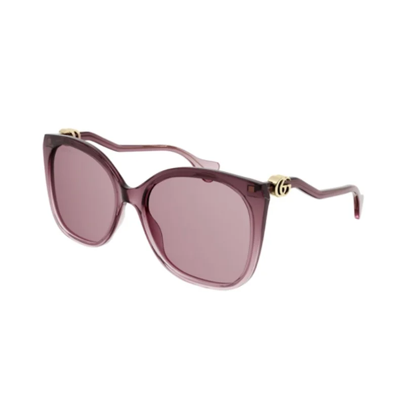 Topaz bezel watches-Gucci Women's Sunglasses Fall Winter Burgundy Red Nylon Nylon GG1010S 004