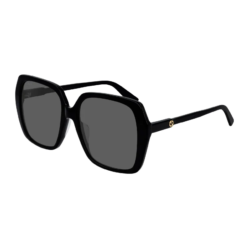 Swirl strap watches-Gucci Women's Sunglasses Spring Summer 2019 Black Grey Nylon Nylon GG0533SA 001