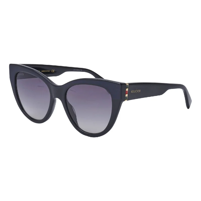 Oval rim watches-Gucci Women's Sunglasses Spring Summer 2019 Black Grey Nylon Nylon Gradient GG0460S 001