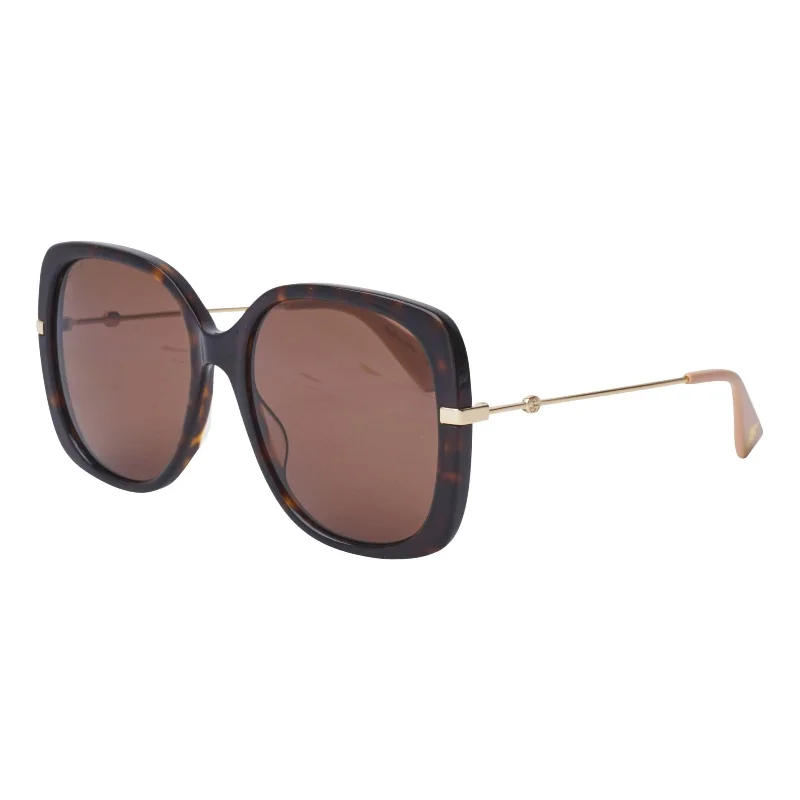 Two-tone strap watches-Gucci Women's Sunglasses Spring Summer 2019 Havana Brown Nylon Nylon GG0511S 003