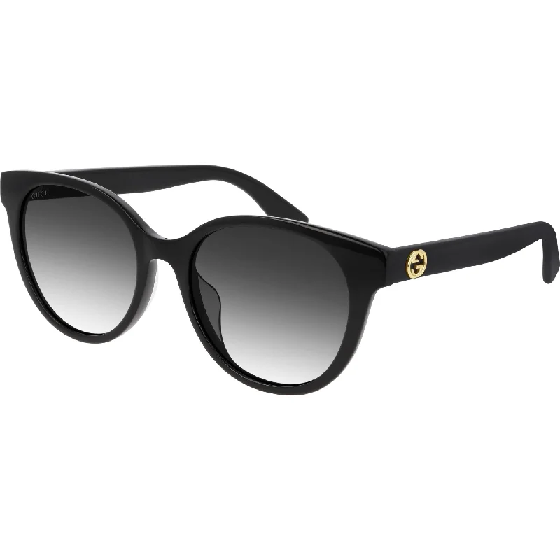 Oval dial watches-Gucci Women's Sunglasses Spring Summer 2020 Black Grey Nylon Nylon Gradient GG0702SK 001