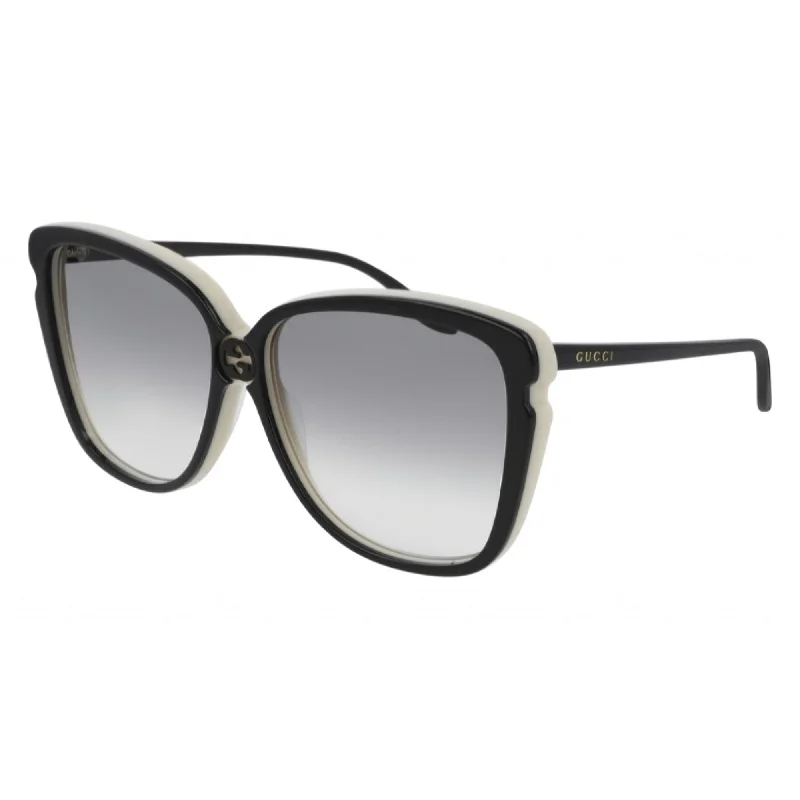 Art face watches-Gucci Women's Sunglasses Spring Summer 2020 Black Grey Nylon Nylon Gradient GG0709S 004