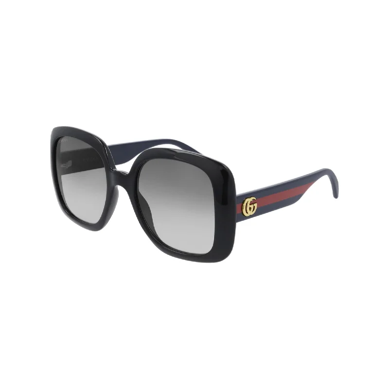 Retro wide watches-Gucci Women's Sunglasses Spring Summer 2020 Black Grey Nylon Nylon Gradient GG0713S 001