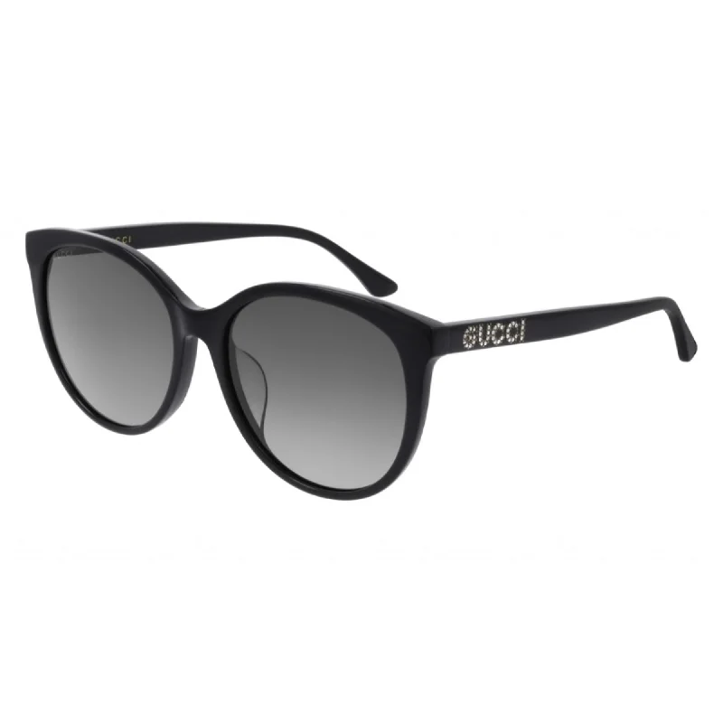 Gloss finish watches-Gucci Women's Sunglasses Spring Summer 2020 Black Grey Nylon Nylon Gradient GG0729SA 001