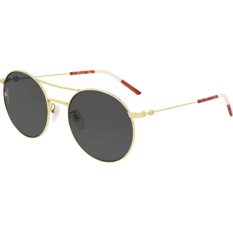 Thick face watches-Gucci Women's Sunglasses Spring Summer 2020 Gold Grey Nylon Nylon GG0680S 001