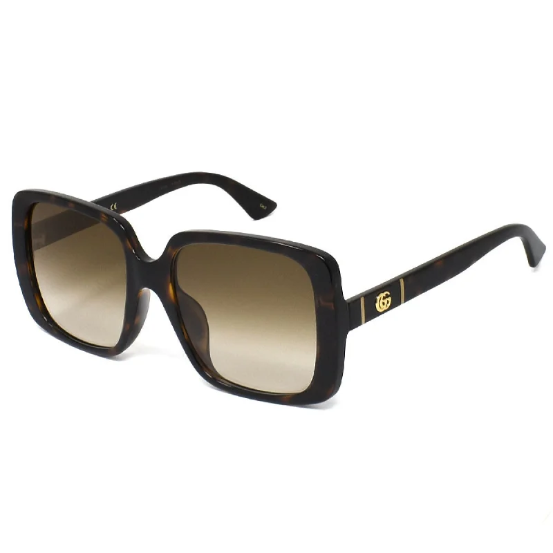 Fine quartz watches-Gucci Women's Sunglasses Spring Summer 2020 Havana Brown CR 39 CR 39 Gradient GG0632SA 002