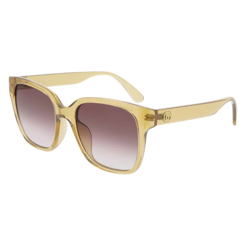 Elite diamond watches-Gucci Women's Sunglasses Spring Summer 2020 Yellow Red Nylon Nylon GG0715SA 003