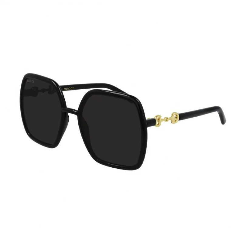 Lily dial watches-Gucci Women's Sunglasses Spring Summer 2021 Black Grey Nylon Nylon GG0890S 001