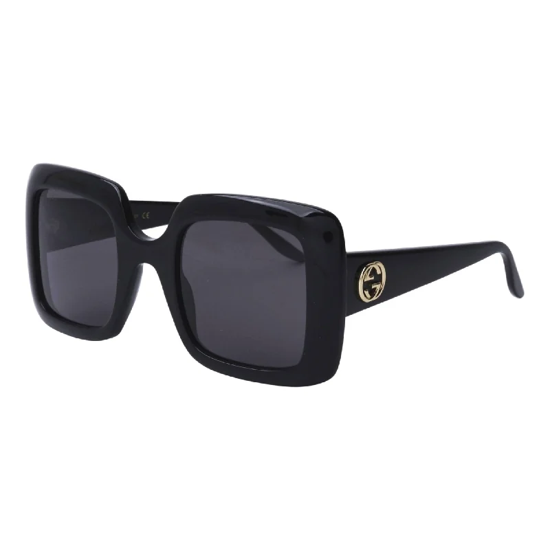 Thick chrono watches-Gucci Women's Sunglasses Spring Summer 2021 Black Grey Nylon Nylon GG0896S 001